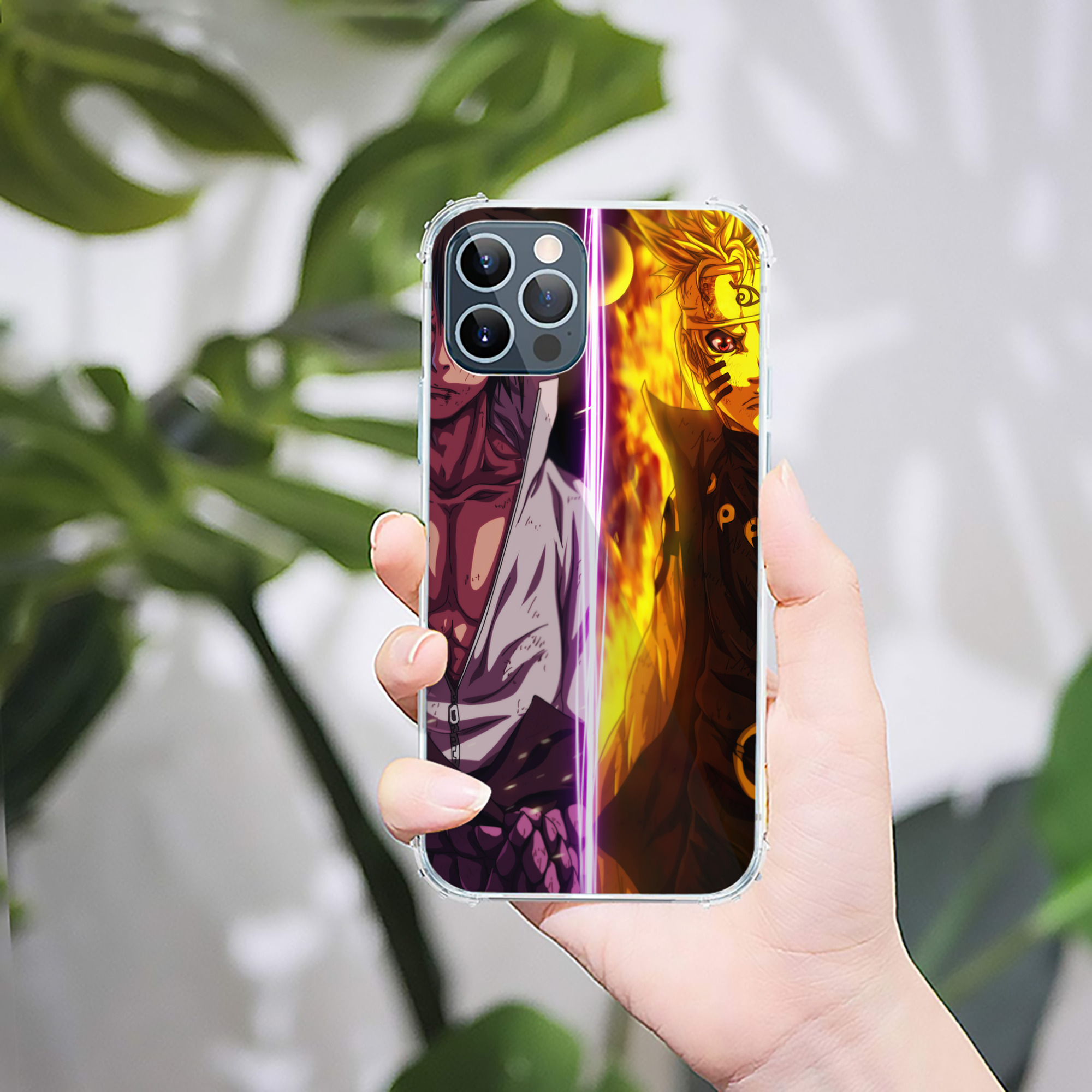 （画像用） NARUTO -ナルト- NARUTO -ナルト- 疾風伝 【iPhone 12シリーズ対応】透明スマホケース（クリアソフトケース）